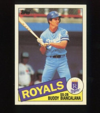 1985 TOPPS TIFFANY #387 BUDDY BIANCALANA ROOKIE RC KANSAS CITY ROYALS