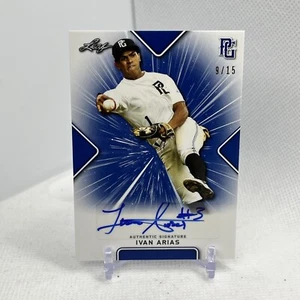 2021 Leaf Perfect Game National Showcase Auto Blue /15 Ivan Arias #BA-IA2 Auto - Picture 1 of 6