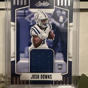 Josh Downs Rookie RC Jersey Relic Patch 2023 Absolute Card Indianapolis Colts