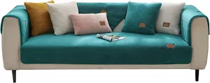 Backrest Sofa Cover Couch Universal Cover Lambswool new GREEN 180cmX70cm REDUCED - Picture 1 of 6
