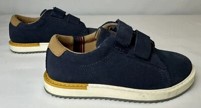 10.5 Niños Hush Puppies Heath HL Vestido Tenis Azul Marino Oxford Rebote Espuma con Memoria Usada en Excelente Condición Foto 1 de 4