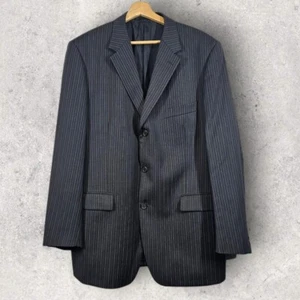 Vintage Yves Saint Laurent Nadelstreifen Anzug Sakko 100% Wolle 3 Knopfleiste Blazer 42R - Bild 1 von 7