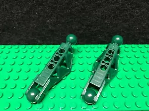 BIONICLE Marca LEGO Rahkshi gamba sezione inferiore 45749 verde scuro (coppia) - Foto 1 di 2