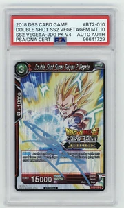 PSA 10 Sabat Double Shot Super Saiyan 2 Vegeta BT2-010 Foil Judge Promo - Picture 1 of 2