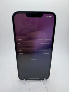 Apple iPhone 13 - Midnight - 128GB - as-is for salvage/parts/disassembly - Picture 1 of 7