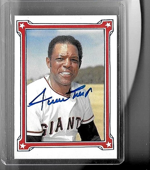 AUTÓGRAFO CERTIFICADO WILLIE MAYS - FIRMA RENATA GALASSO Foto 1 de 1