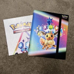Pokémon TCG: Scarlet & Violet Prismatic Evolutions BINDER & POSTER ONLY - Picture 1 of 5