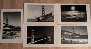 NEW: set of 5 B&W prints of Golden Gate Bridge in San Francisco - Jesse Kalisher - Picture 1 of 10