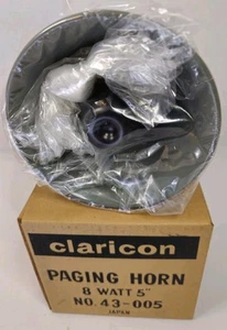 Vintage CLARICON #43-005 Paging Horn 8 Watt 5" nuovo vecchio magazzino scatola aperta - Foto 1 di 14