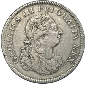 Hannoveraner, Georg III Silber Five Shillings / Dollar Bank of England 1804 S.3768 - Bild 1 von 2