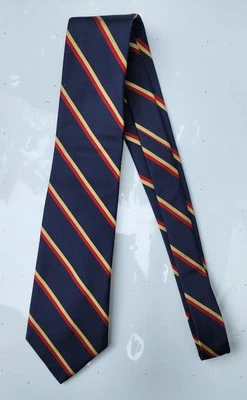 Aquascutum в полоску 100% шелк галстук 3,5 «X 56,5» сделано в Англии  - Изображение 1 из 4