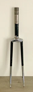 STEEL FORK 700C ONE INCH THREADLESS 185 MM STEERER 31.5 OUNCES BSA 26.4 MM RACE - Picture 1 of 11