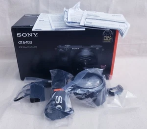Sony A6400 iLCE 6400 Camera BOX , ACCESSORIES W/ INSERTS ONLY( NO CAMERA!!!) - Picture 1 of 13