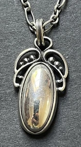Authentic GEORG JENSEN 2005 Heritage Necklace Pendant Sterling Silver 925 - Bild 1 von 9