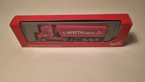 Herpa LKW Scania Hauber " Wirth Agrar " unbespielt OVP S038-14 - Picture 1 of 9