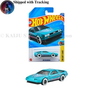 Hot Wheels Basic Car DMC Delorean Vehicle Toy Mini Car for ages 3 and up Blue - Picture 1 of 4