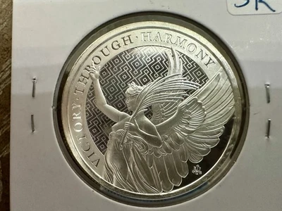 2021 Victory Through Harmony Angel  1 oz .999 Fine Silver Coin St. Helena - Image 1 of 2