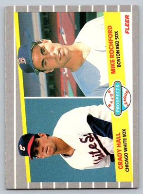1989 Fleer #650 Grady Hall / Mike Rochford MLP, RC - Image 1 of 2