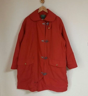 RRL Doble RL Ralph Lauren Polo Country Bombero Abrigo Rojo Talla S De Colección Años 90 Foto 1 de 4