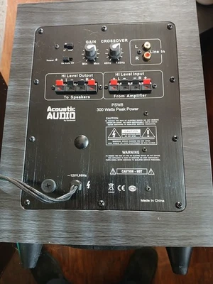 Subwoofer de audio acústico PSW8-usado Foto 1 de 3