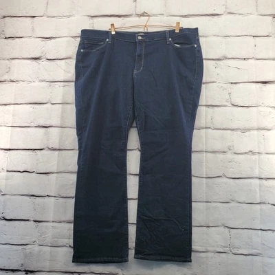 LEVIS Jeans Womens 24W Plus Size Zip Classic Bootcut Dark Wash 5-Pocket Blue - Image 1 of 4