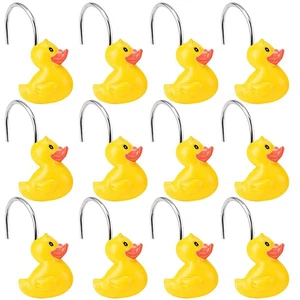 Ente Duschvorhanghaken, 12er Pack Spaß Duschvorhanghaken, Ente Dekor für C... - Bild 1 von 6