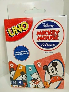 Disney Mickey Mouse & Friends UNO Card game 7+ 2 + players New - Picture 1 of 3