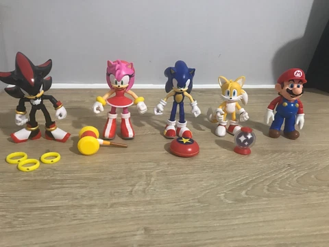 Jakks Pacific Sonic (And Mario) 4 inch Lot. Please Read Description Cover