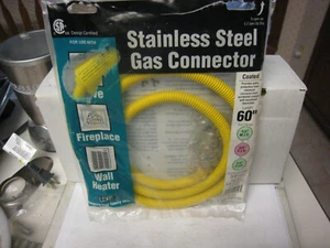 LDR 509 1060SSC Coated Flexible Gas Connector 60", A102, Stainless Steel - Picture 1 of 9