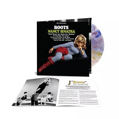 Nancy Sinatra Boots COLLECTORS SWIRL VINYL LP Record w/ BONUS SONGS &BOOK NEW bl Foto 1 de 4