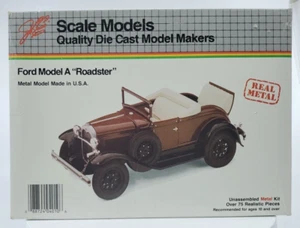 JLE Scale Models Ford Model A Roadster Unassembled Metal Model Kit - Picture 1 of 5