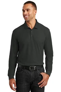 Port Authority Adult Long Sleeve Core Classic Pique Comfort Polo shirt - K100LS - Picture 1 of 9