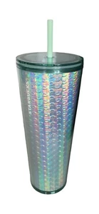 Starbucks 2020 Holiday Limited Edition Iridescent Bubble Mint Cold Cup 24 Oz - Picture 1 of 10
