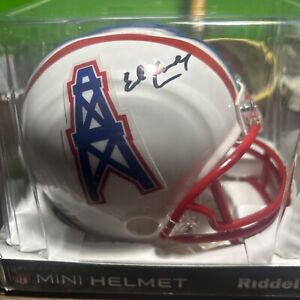Earl Campbell  Oilers Throwback Signed Mini Helmet JSA Authentication