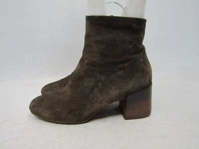 Alberto Fermani Mujer Talla 39 EUR Marrón Gamuza Cremallera Tobillo Moda Botas Botín Foto 1 de 4