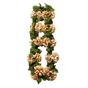 Ashland 6 Foot Mum Garland Cream Colored Hanging Artifical Flower Decoration - Picture 1 of 10