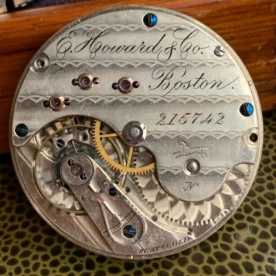 E. Howard & Co. Grado No. Movimiento Reloj Bolsillo Tamaño 4 N Piezas Reparación Foto 1 de 4