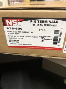 NSI PTS-600 Yellow Die 600 MCM CD23-2CR AL9CU box of 3 - Picture 1 of 8