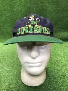 Vintage Notre Dame Fight Irish Twins Enterprises 90s Snapback Hat Cap Rare Desig - Picture 1 of 6