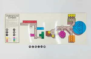 Suspendido: A Cryogenic Nightmare Infocom IBM/Atari 800 mapa complejo subterráneo - Imagen 1 de 5