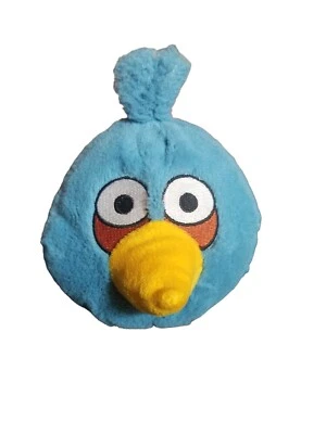 Angry Birds Blue Jay 5" Plush Stuffed Animal 2010 Commonwealth Toy Round Soft - Image 1 of 4
