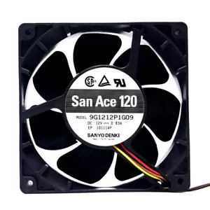 For SANYO 9G1212P1G04 San Ace 120mm 12cm 12038 DC 12V 0.83A Case Cooling Fan - Picture 1 of 4