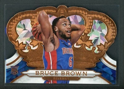 2018-19 BRUCE BROWN 05/99 PANINI CROWN ROYALE DIE-CUT ROOKIE RC #31 - Image 1 of 2