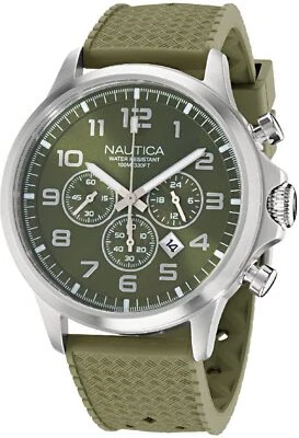 Nautica NAPBOS402 Men's NCT Blueocean Chronograph 45mm Green Watch - Image 1 of 2