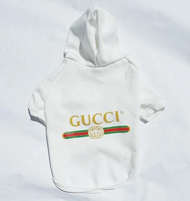 Pucci Puppy Sweat Shirt Hoodie in White small/med size. - Image 1 of 3