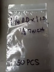 Paquete de juntas tóricas de goma sintética, 1" ID x 1-1/4" OD x 1/8" de grosor 50 un. - Imagen 1 de 2
