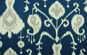 5 Yds Magnolia Home Fabric Java Navy Cotton Drapery Upholstery - Picture 1 of 2