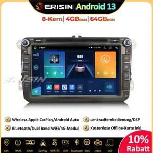8" OPS Android 13 Autoradio GPS DAB+ Für VW Golf 5/6 Polo Passat Tiguan T5 Caddy - Bild 1 von 20