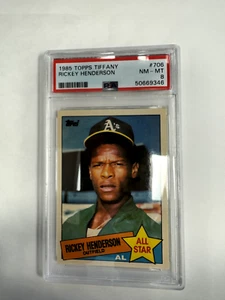 1985 Topps - All Star Collector's Edition Tiffany #706 Rickey Henderson - Picture 1 of 2