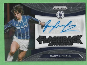 Gary Lineker - 2022/23 Flashback Auto Autograph Prizm Leicester City - Picture 1 of 2